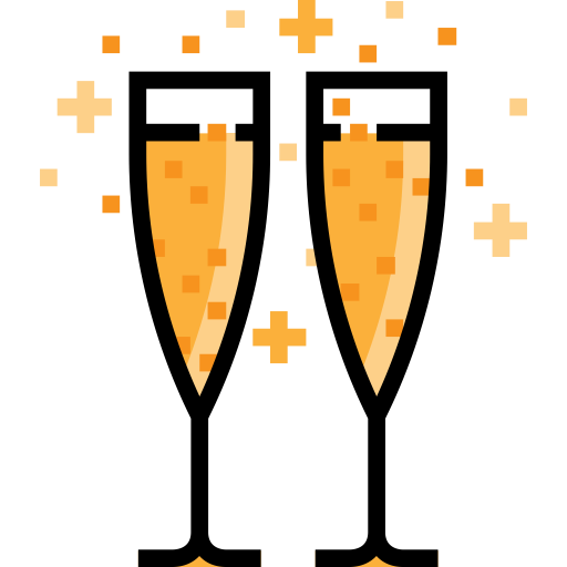 Champagne svg vector icon