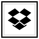 dropbox, logo, media, social svg vector icon