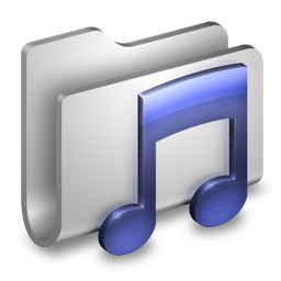 folder, music icon