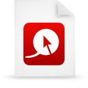 file,document,paper,red icon