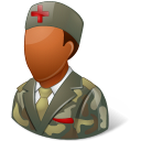 armynurse, dark, male icon