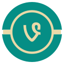 media, social, vines, vintage svg vector icon
