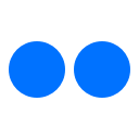 flickr, media, network, social svg vector icon