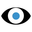 eye, eyeball, view, watch svg vector icon