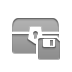 treasure,chest,diskette icon