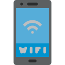 device, fi, mobile, phone, telephone, wfi svg vector icon