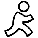 aim, media, network, social svg vector icon
