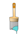 brush, brushes, color, paint, painting, repair, tool svg vector icon