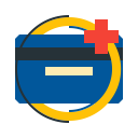 add, card, credit, debit, plus svg vector icon