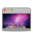 aurora, desktop, leopard, snow icon
