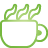 basic, coffee, green icon
