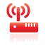 red, router, wireless icon