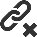 delete,link icon
