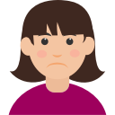 avatar, girl, person, user, woman svg vector icon