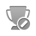 trophy,cancel icon