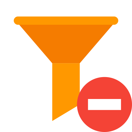 Clear Filters svg vector icon