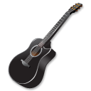 black,guitar,instrument icon