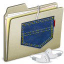 lightbrown,pocket,ipod,shuffle icon