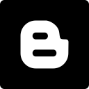 blogger, media, social, square svg vector icon