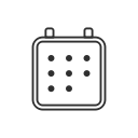 calendar, date, events, twitter svg vector icon