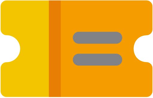 Ticket svg vector icon