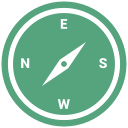 compass, hiking, navigation svg vector icon