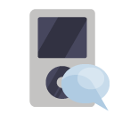 ipod,speech,bubble icon