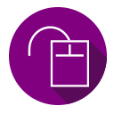 mouse, pointer, wireless svg vector icon