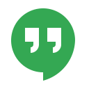 chatting, google, hangouts, media, service, social svg vector icon