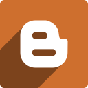 blogger, media, shadow, social, square svg vector icon