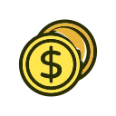 bank, cash, coin, dollar, money, payment svg vector icon