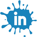 social,media,blot,set,linkedin icon