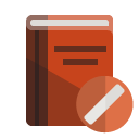 book,cancel icon
