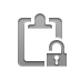 clipboard,lock,open icon