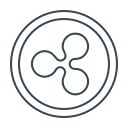 cryptocurrency, money, ripple, xrp svg vector icon