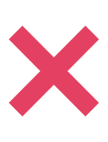 cancel, close, cross, delete, incorrect, invalid, x svg vector icon