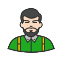 guy, hipster, jumper, man svg vector icon