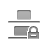 distribute,vertica,bottom,lock icon
