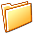 closed,folder,orange icon