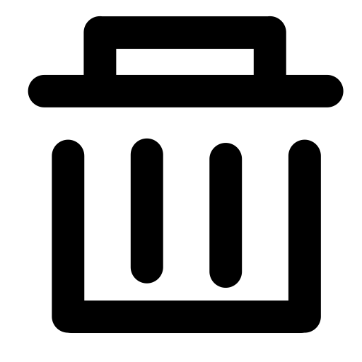 Delete svg vector icon