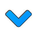 chevron, down svg vector icon