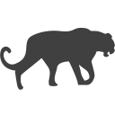 endangered, leopard, panther svg vector icon