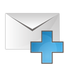 envelope, plus icon