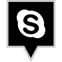 media, skype, social svg vector icon