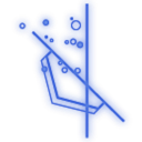 b, decelerate icon