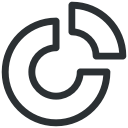 chart, graph, hashed, pie svg vector icon