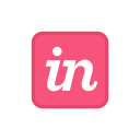 invision, set, social, square svg vector icon
