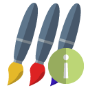 brush,info icon