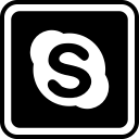 media, skype, social svg vector icon