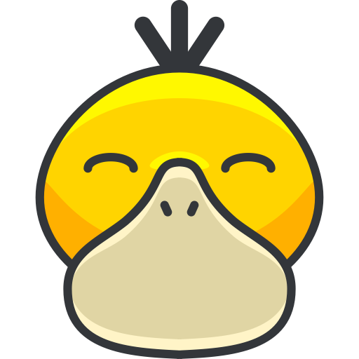 Psyduck svg vector icon
